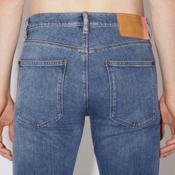 BNWT AW22 ACNE STUDIOS MAX MID BLUE SLIM FIT JEANS 34 - Picture 12 of 13